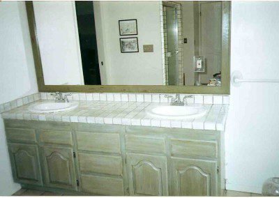 Green Cabinet finish
