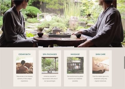 Osmosis Day Spa website