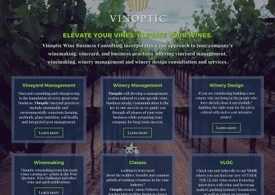 Vinoptic Vineyard Management website