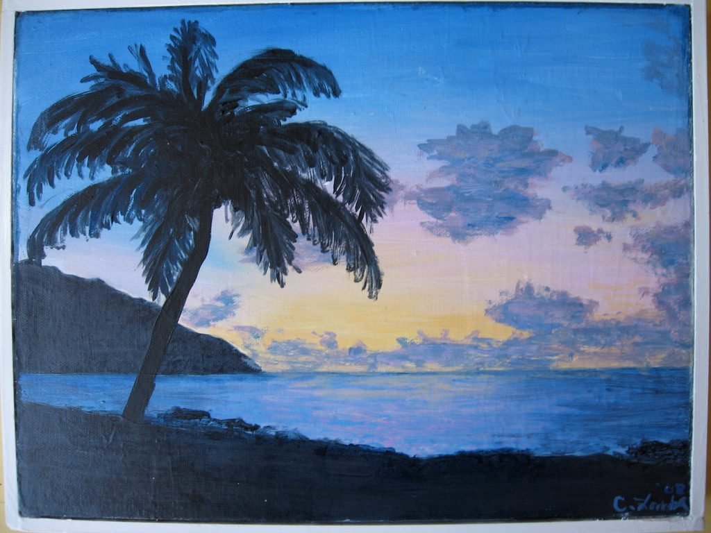 St. Croix acrylic painting